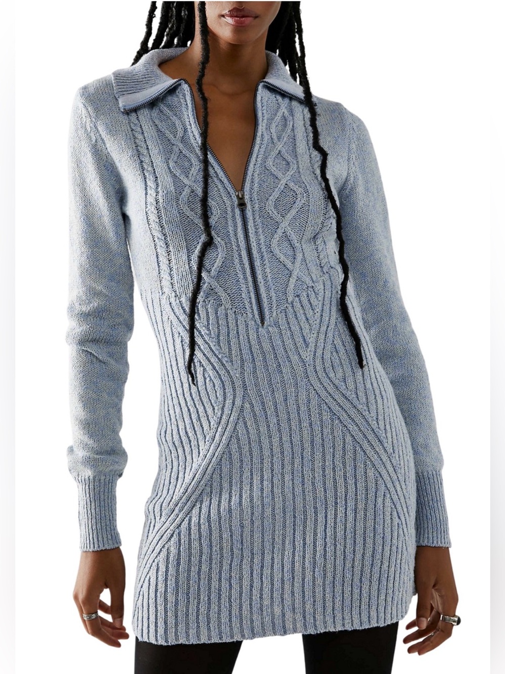 FREE PEOPLE Mont Blanc Mini Sweater Dress. NWT